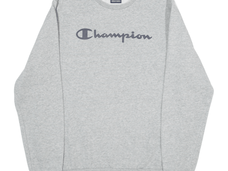 CHAMPION Boys Sweatshirt Grey 2XL Hot on Sale