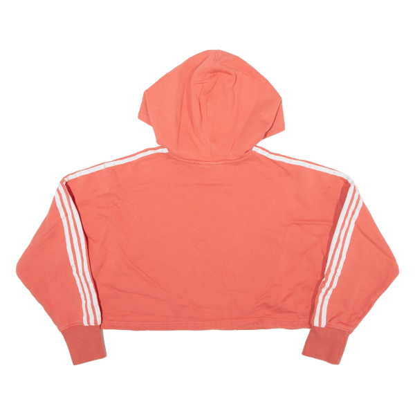 ADIDAS Cropped Womens Pink Hoodie UK 8 Supply