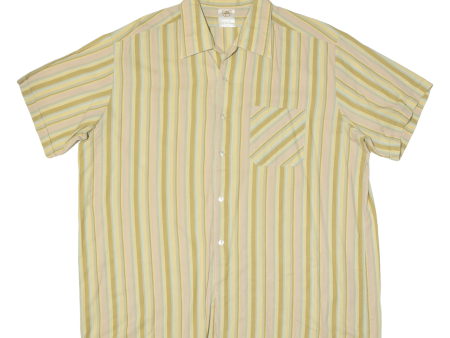 ALBA RAPIDO Mens Shirt Green Striped XL Online