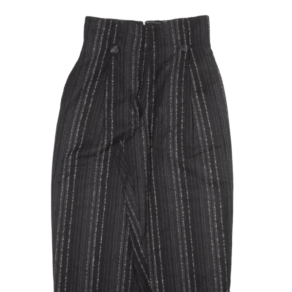 Womens Trousers Black Relaxed Mom Wool W26 L29 Online Hot Sale