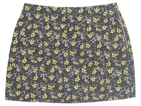 TED BAKER Womens Mini Skirt Black Short Floral L Online Hot Sale