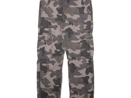 SOUTHPOLE Camo Cargo Mens Trousers Grey Regular Straight W30 L29 Discount