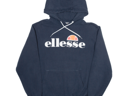 ELLESSE Womens Blue Hoodie UK 14 Sale