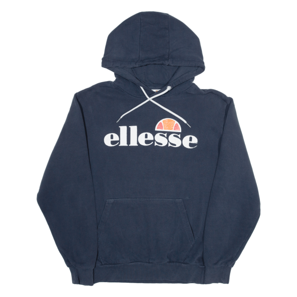 ELLESSE Womens Blue Hoodie UK 14 Sale