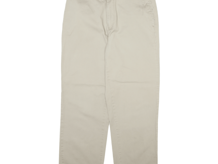 TOMMY HILFIGER Mens Trousers Beige Regular Straight W34 L30 Online Sale