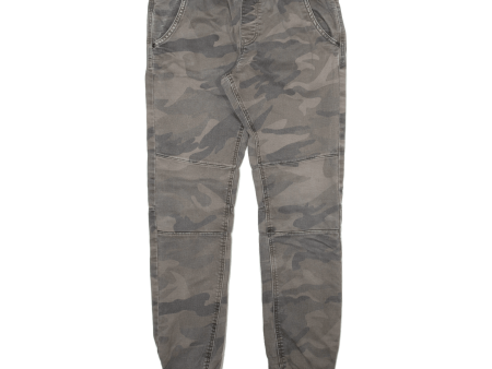 C&A Camo Womens Trousers Grey Regular Tapered W28 L29 Hot on Sale