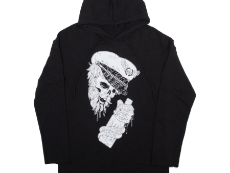 Skull Mens Black Hoodie M For Discount