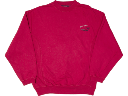 FEEL THE ENERGY Mens Sweatshirt Red M Sale