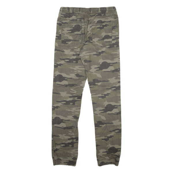 SKATE NATION Camo Mens Trousers Green Regular Tapered W31 L33 Online Hot Sale