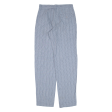 TORERO Striped Womens Trousers Blue Relaxed Tapered W27 L31 Sale