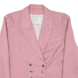 A. MARCIANO Double Breasted Womens Blazer Jacket Pink M Online Sale