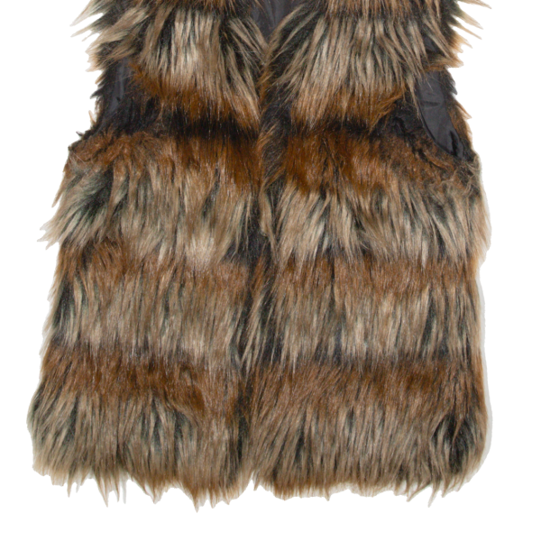 AVANT PREMIERE Faux Fur Womens Waistcoat Brown XS Sale