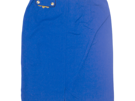 ARA Womens Pencil Skirt Blue Knee Length Wool 90s L Online