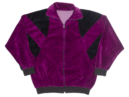 Womens Track Jacket Purple Velvet 2XL Supply