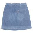 LEVI S Girls Straight Skirt Blue Knee Length Denim M For Cheap