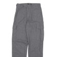 ROOTS Cargo Womens Trousers Grey Regular Straight Wool W26 L30 Cheap