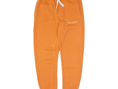 BLANK ESSENTIALS Womens Joggers Orange Tapered L W30 L29 Cheap