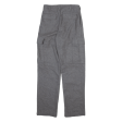 ROOTS Cargo Womens Trousers Grey Regular Straight Wool W26 L30 Cheap