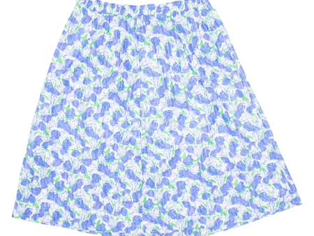 JOANNA Womens A-Line Skirt Blue Midi 90s Floral M For Discount