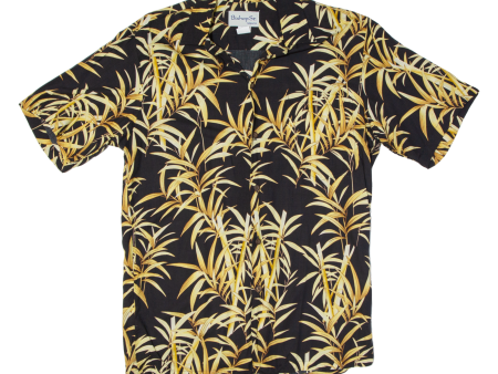 BISHOP ST. Mens Hawaiian Shirt Black Floral S For Cheap