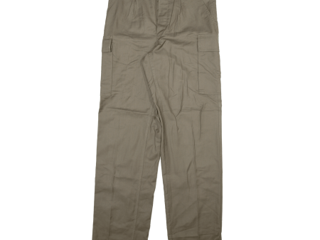 Camo Cargo Womens Trousers Green Regular Straight W32 L34 Sale