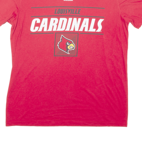 ADIDAS Louisville Cardinals Mens T-Shirt Red USA M For Cheap