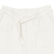 DYLAN & ROSE Belted Womens Mini Skirt Cream Short Linen S Discount