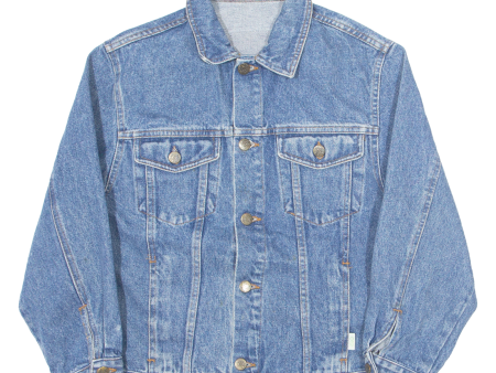 012 BENETTON Boys Denim Jacket Blue L Online now