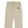 ALPHA INDUSTRIES Military Cargo Womens Trousers Cream Regular Straight W34 L33 Hot on Sale