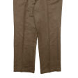 Suede Look Womens Trousers Brown Regular Straight W36 L30 Discount