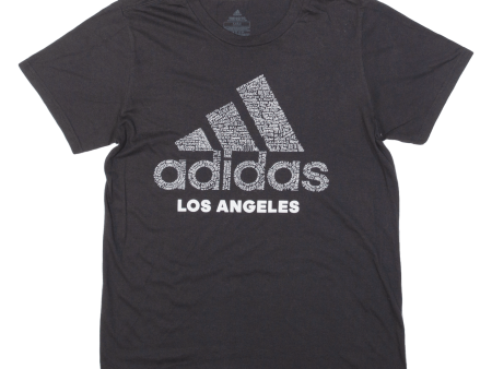 ADIDAS Los Angeles Mens T-Shirt Black USA M on Sale